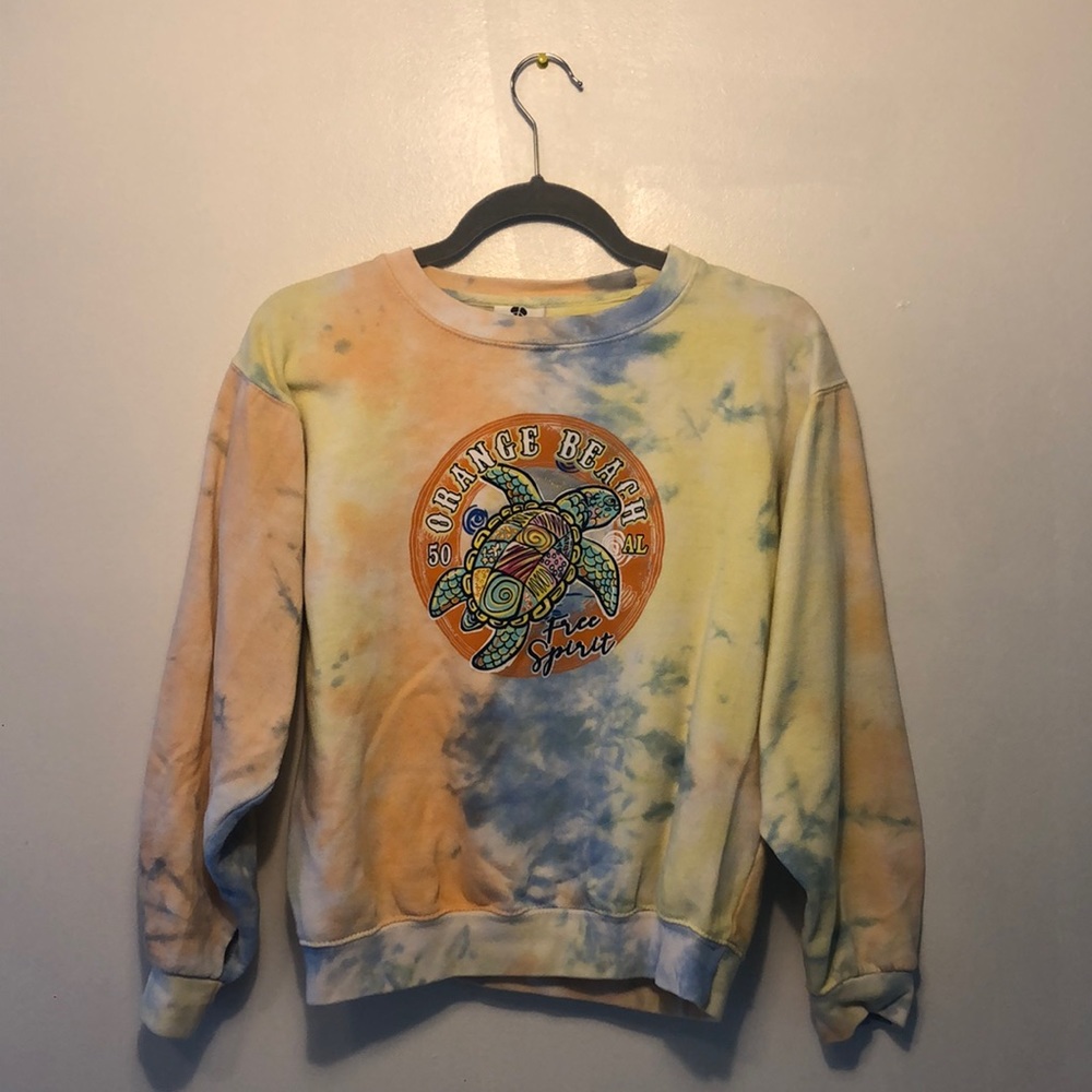 Tie dye Orange Beach sweatshirt
